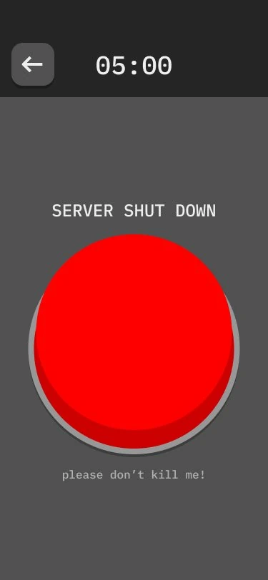 Infiltrator screen: login result