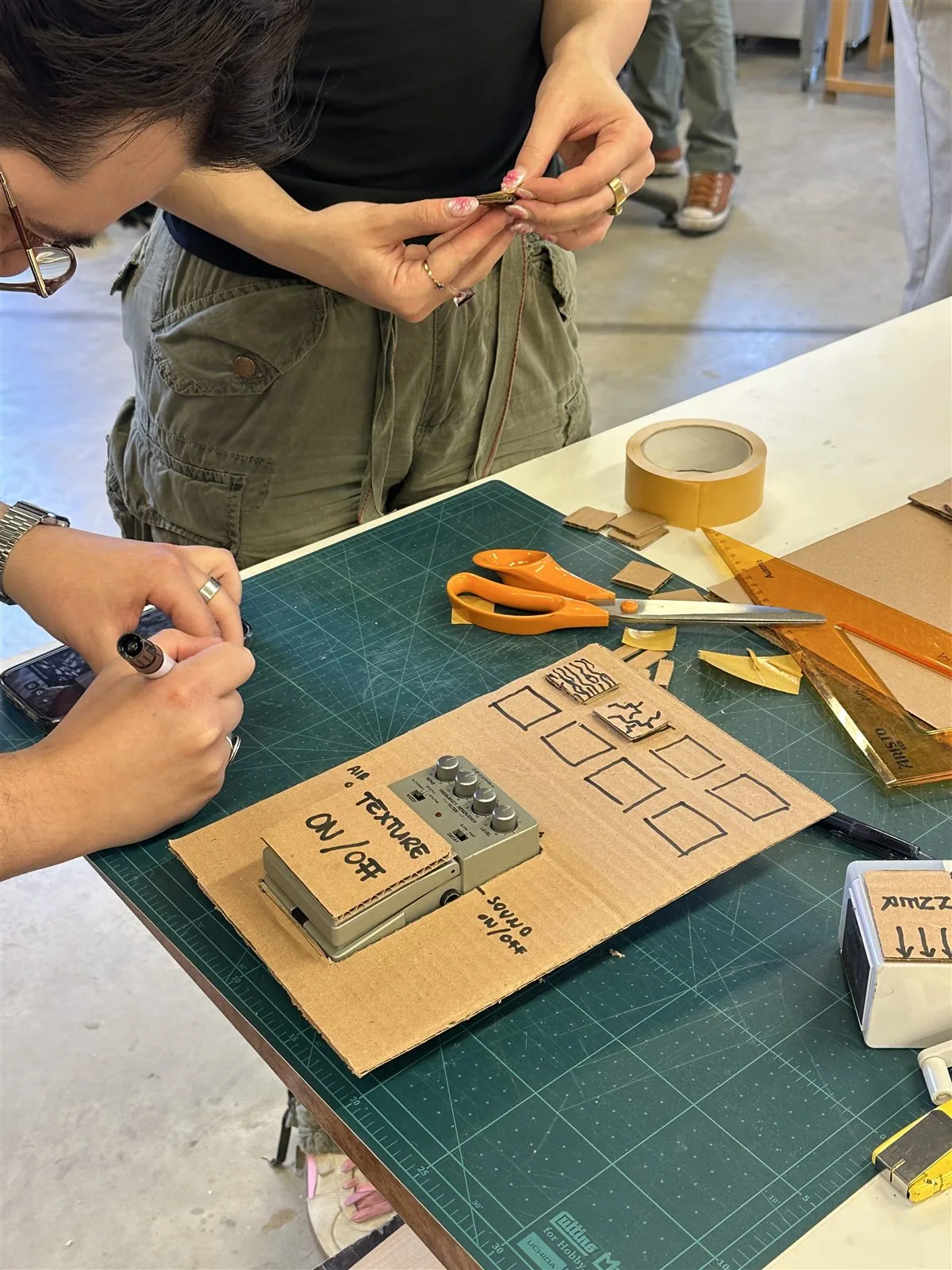 Ideation workshop with the team sketching concepts