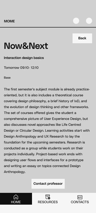 Screen recording still: app events screen