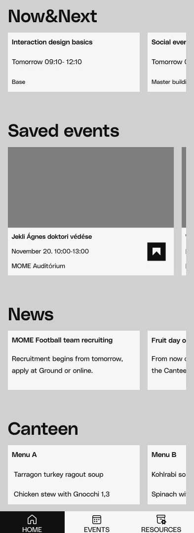 Screen recording still: app news feed