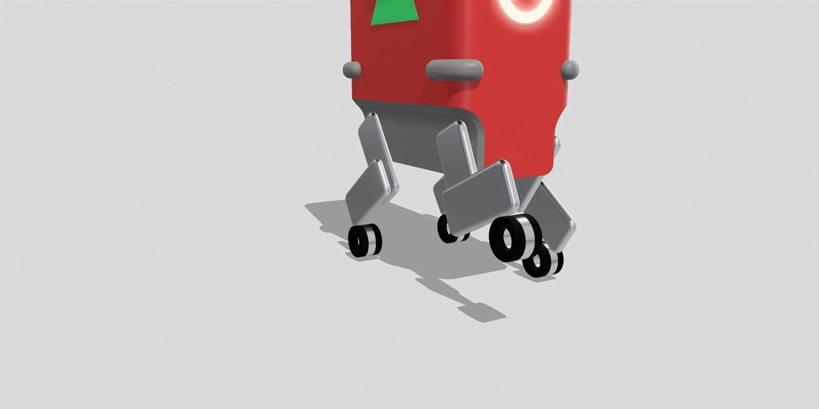 Detail of the TEVE robot's quadruped legs
