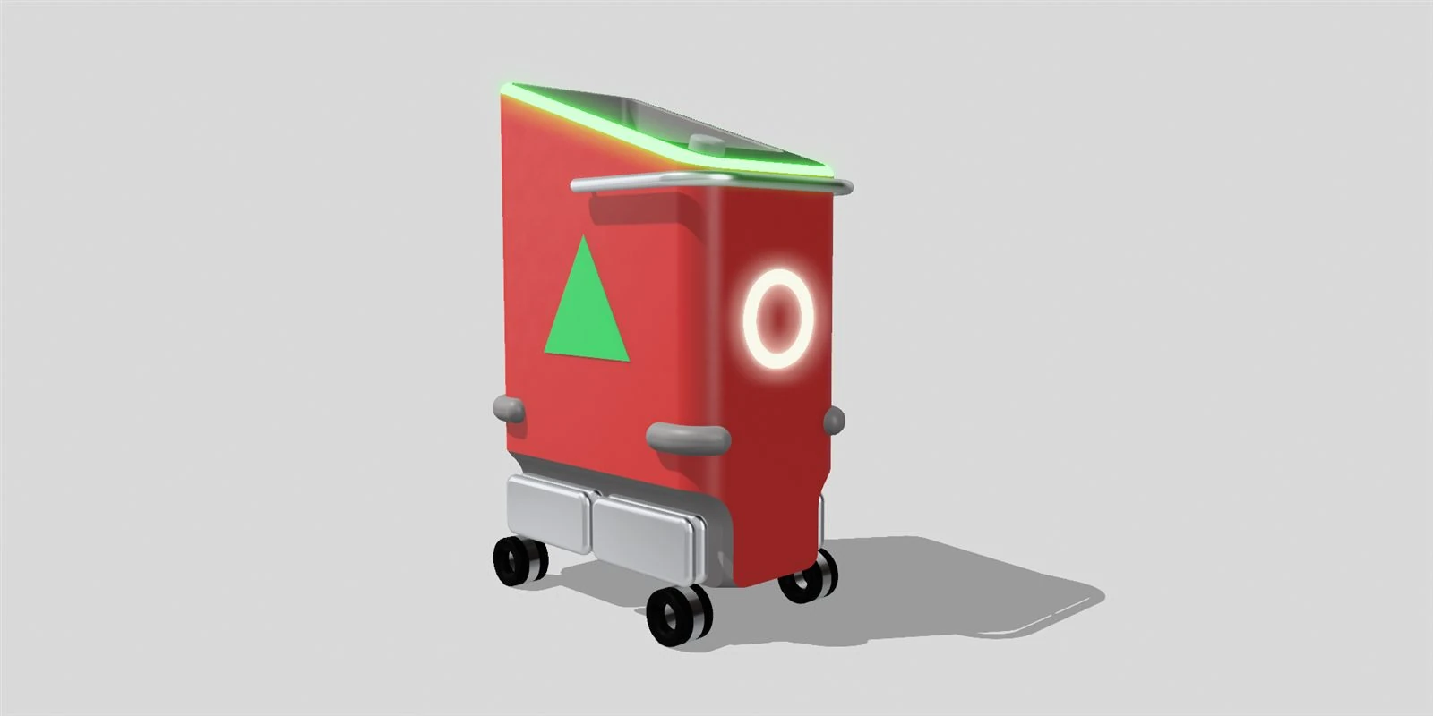 The TEVE robot companion carrying groceries